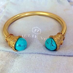 Authentic Julie Vos Turquoise Open Bangle